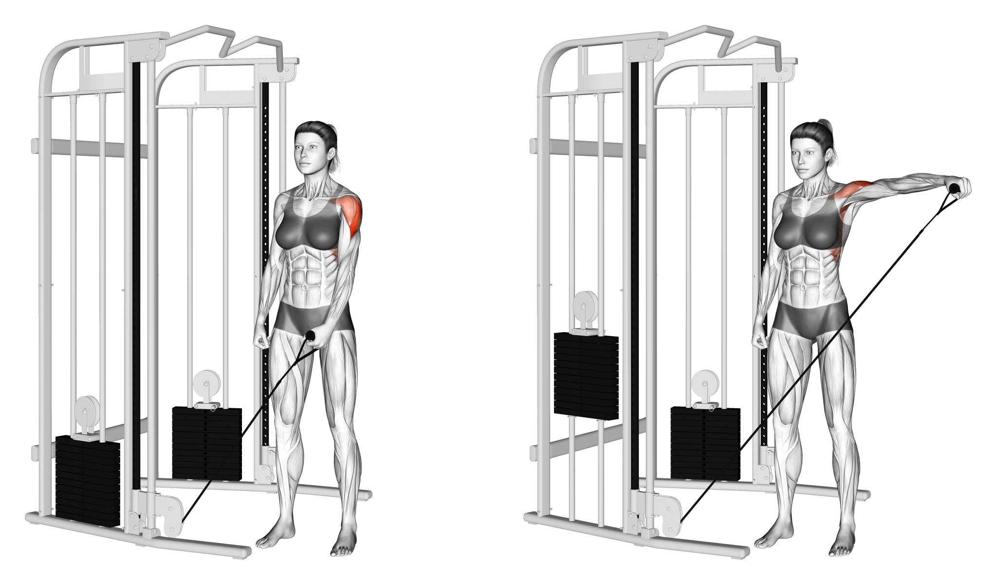 Single-arm Cable Lateral Raise