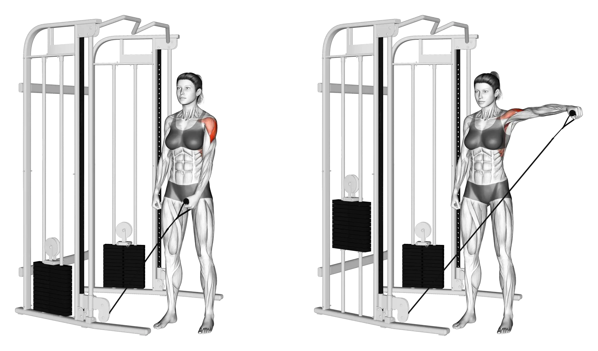 Single-arm Cable Lateral Raise